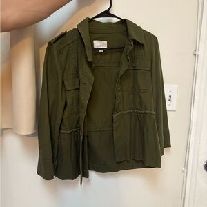 LOFT Women's Utility Jacket in Olive Green